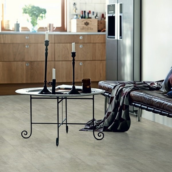 Кварцвиниловая плитка Pergo клеевая Optimum Glue Tile Травертин светло-серый V3218-40047 1305×327×2,5